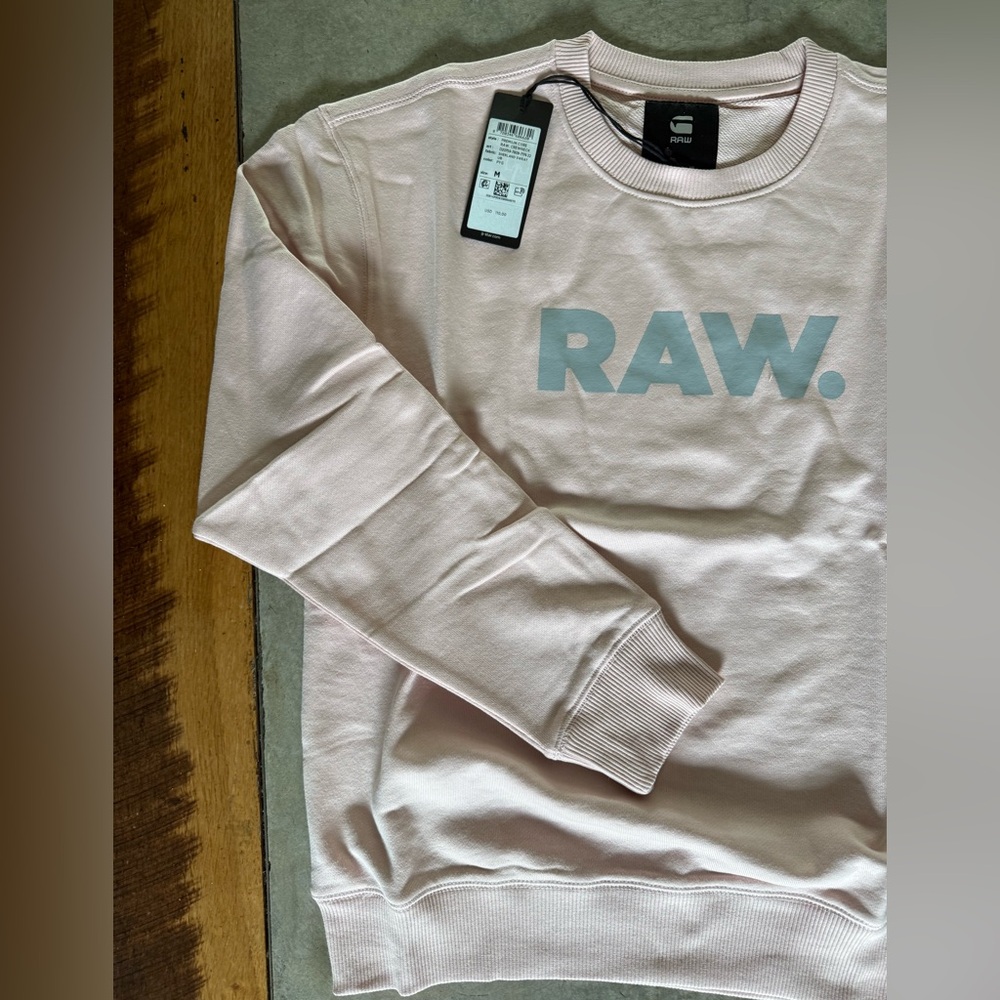 G-Star Light Pink Crew Neck Sweater - Picture 4 of 7